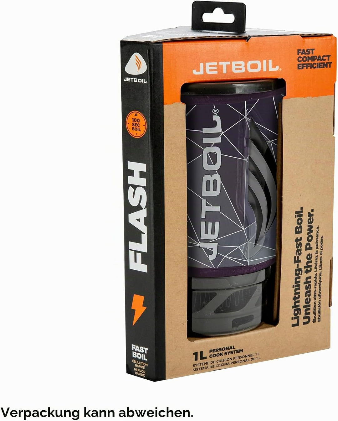 Jetboil Flash Campingkocher/Kochsystem für Camping- und Backpacking Bruchsicher, Bruchsicher