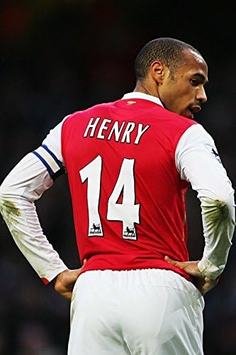 Unterzeichnet Thierry Henry Arsenal Autogrammkarte Foto Bilderrahmen PRINT A4