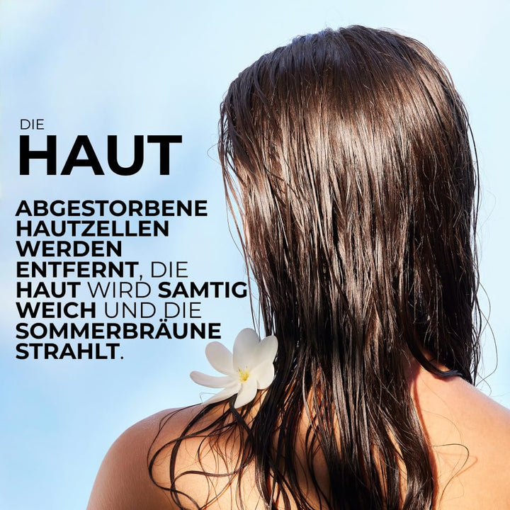 Yves Rocher Monoï Körperpeeling-Öl strahlende Bräune, Exotische Pflege für Ihre Haut, 1 x Flacon 150