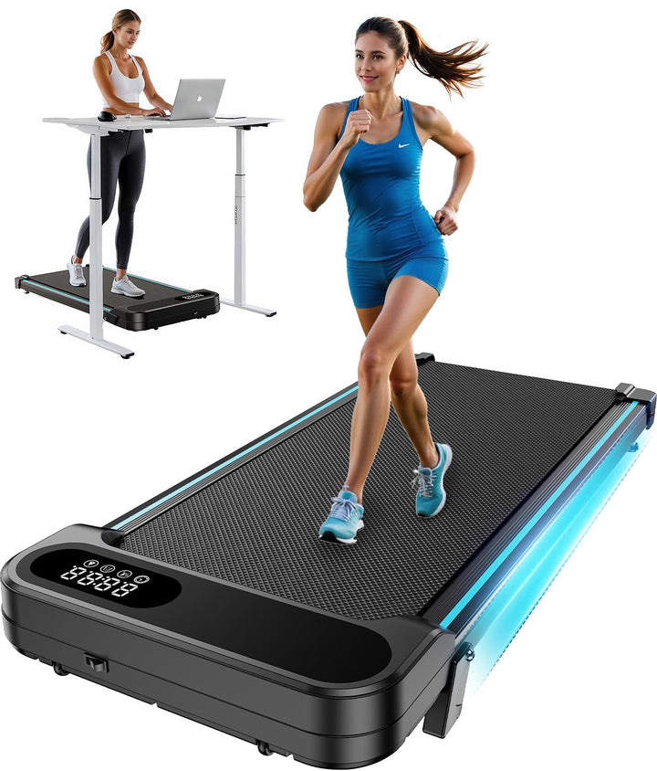 HUANUO Walking Pad, Laufband für Zuhause mit Steigung 5%, 150 kg Gewichtskapazität, 2,5 HP Laufband