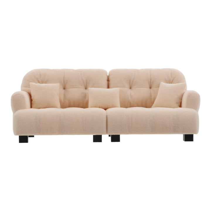 Supvox Massstab Plüsch Mini Couch Modern Miniatur Wohnzimmer Möbel Kleine Möbel für Puppenhaus Dekor