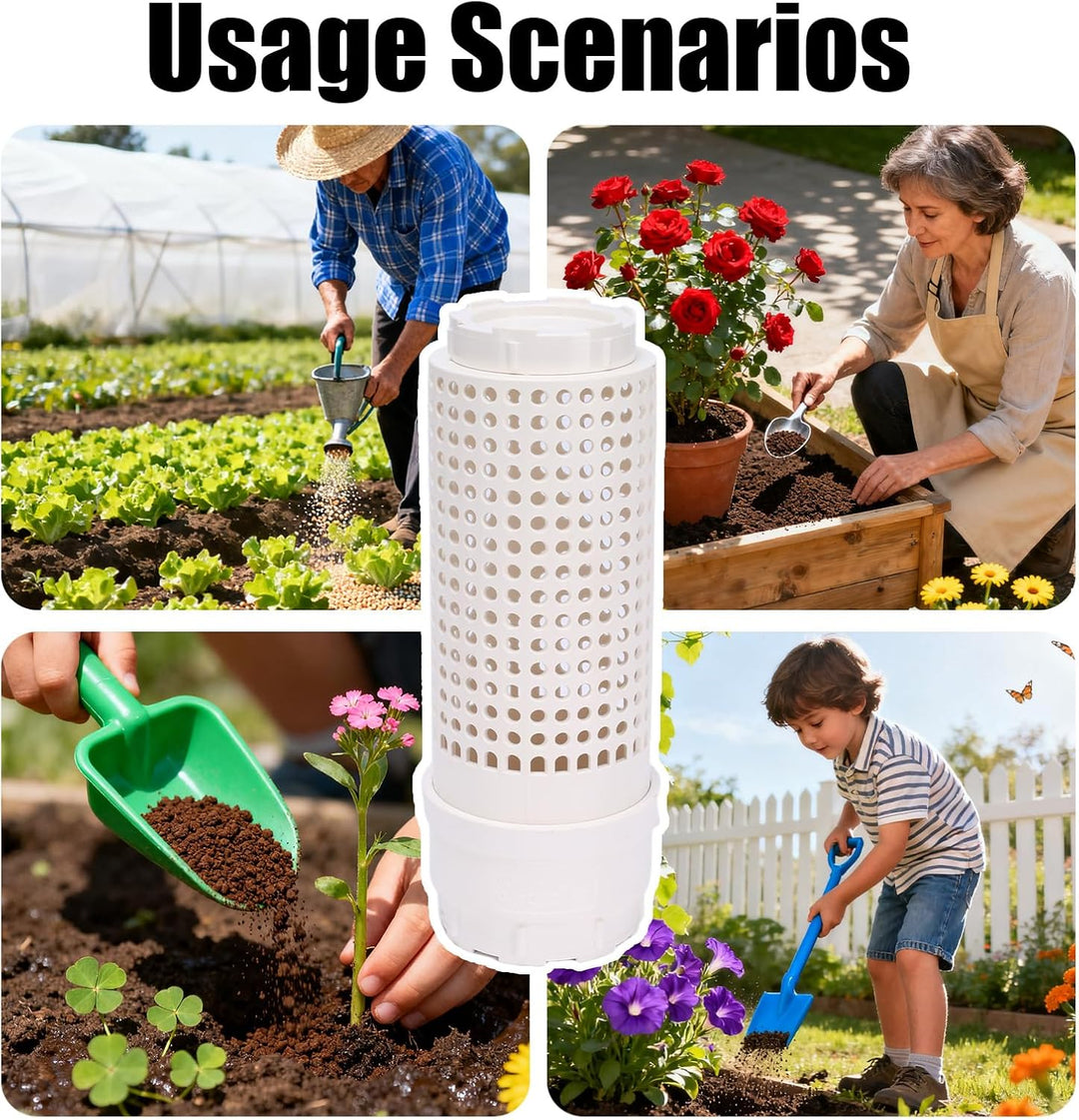 Wurmturm Garten – Mini Kompostbehälter für Outdoor & Hochbeet – Bio Komposter mit Deckel und Belüftu