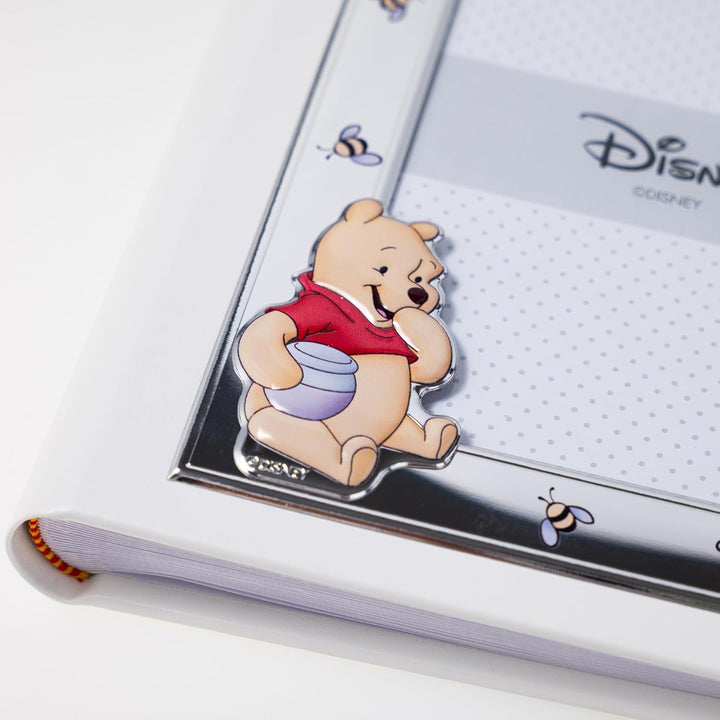 VALENTI & CO. Disney Baby - Winnie The Pooh - Fotoalbum für Kinder mit silbernem Fotorahmen für Tauf