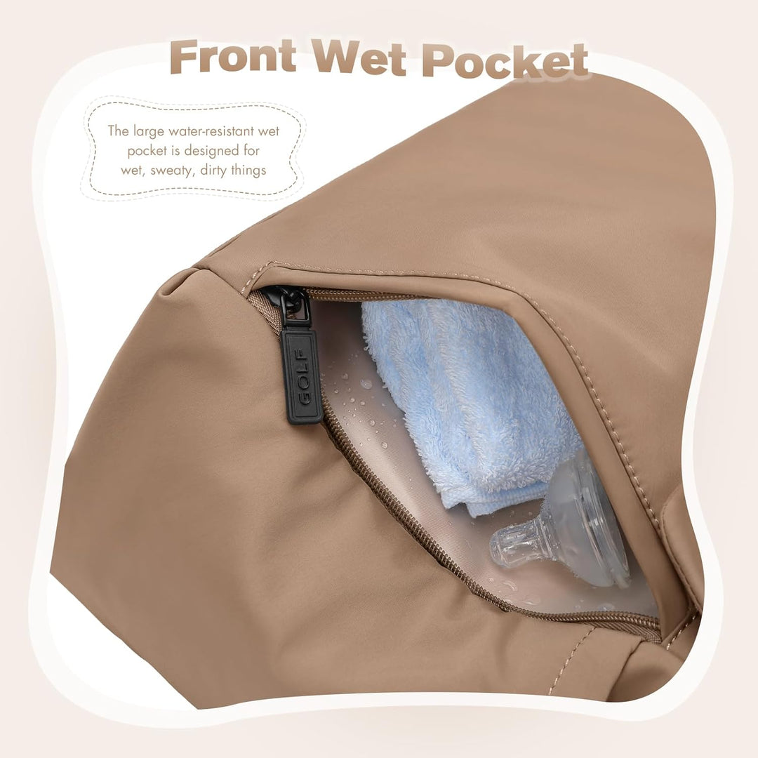 22L Puffer Wickeltasche Damen, Lässige Umhängetasche für Mütter, Geräumige Wickeltasche für Unterweg