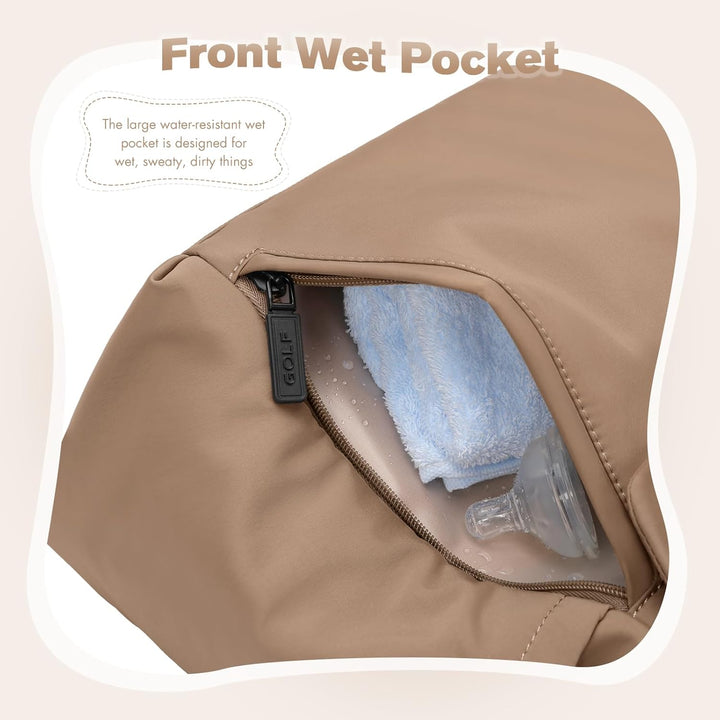 22L Puffer Wickeltasche Damen, Lässige Umhängetasche für Mütter, Geräumige Wickeltasche für Unterweg