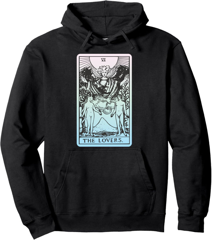 Die Liebenden Lovers Tarot-Karte Hexe Hexerei Wahrsagerin Pullover Hoodie