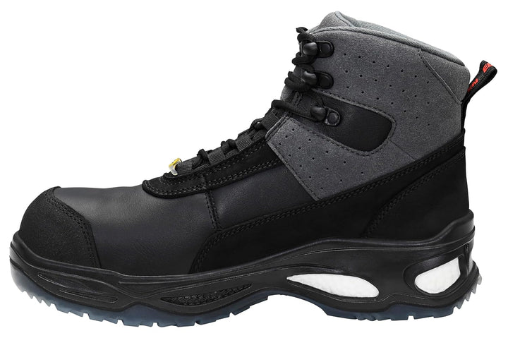 ELTEN Sicherheitsschuhe Miles Mid ESD S3, Herren, Leder, Kunststoffkappe (Leichter als Stahlkappe),