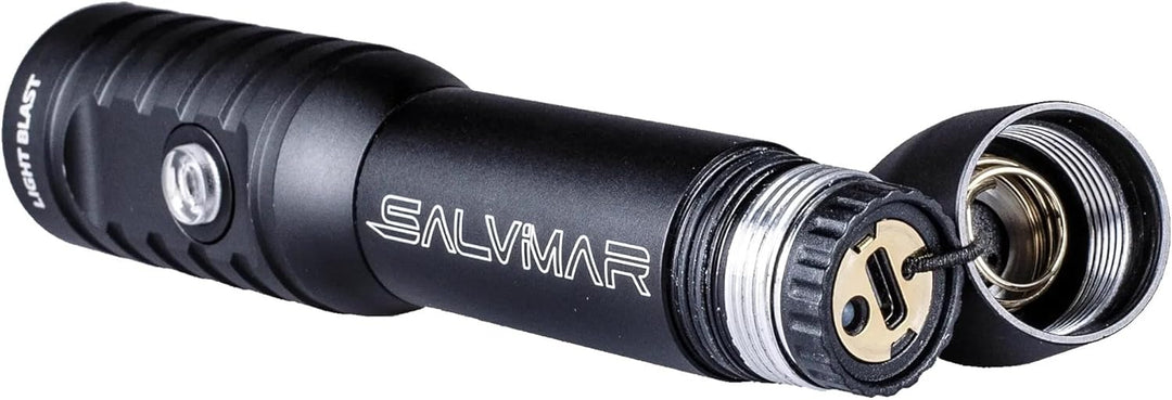 SALVIMAR Unisex – Erwachsene Light Blast unterwasserlampe, Schwarz-helles Licht, 158 mm