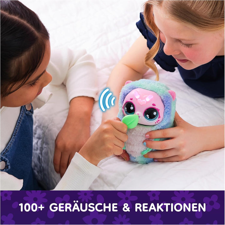 Hatchimals Bloomables Kittyfly, Interaktives Spielzeug mit Überraschung, doppelter Verwandlung und ü