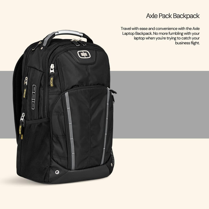 OGIO Unisex Axle Convenient 17 Zoll Laptop/Tablet Fach Rucksack (1 Stück) Stk Schwarz, Stk Schwarz
