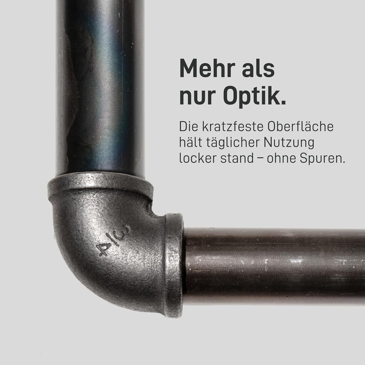 Natural Goods Berlin Kleider-Stange Pipe GARD Wall | Einfache Wand-Montage | Garderoben-Stange im In