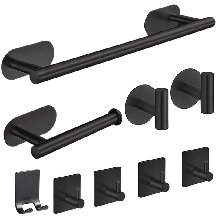 laimew 9 pcs Black Bathroom Accessory Set
