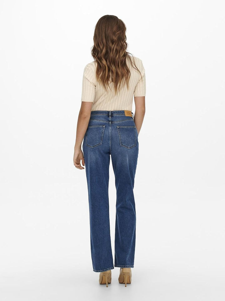 JdY Damen Jdydichte Hw Wide Db DNM Noos Jeans S / 32L Dark Blue Denim, S / 32L Dark Blue Denim