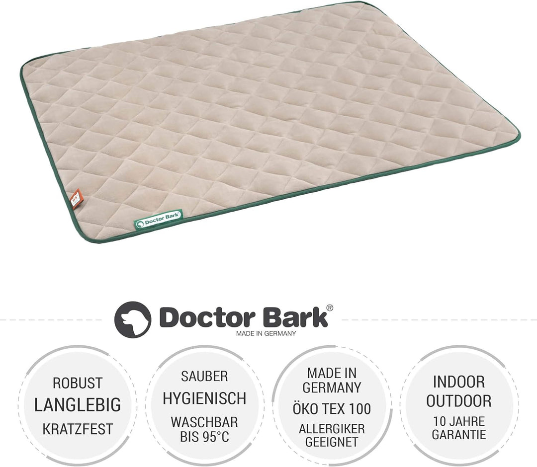 Doctor Bark Hundedecke Fleece Wendedecke - Flauschige, robuste Hundematte für grössere Hunde. waschb