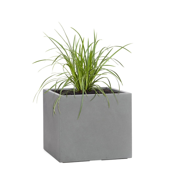 Pflanzwerk® Pflanzkübel Cube Grau 45x55x55cm *Frostbeständiger Blumenkübel* *UV-Schutz* *Qualitätswa