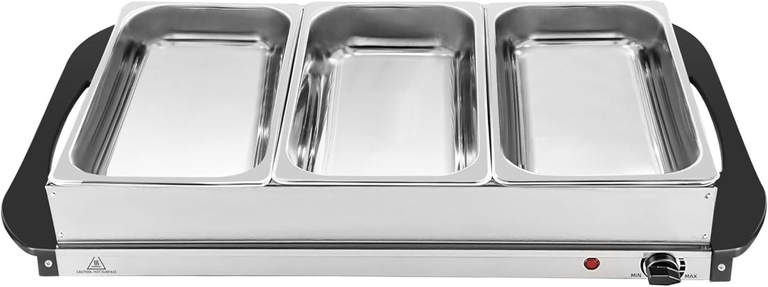 Stay Hot SH 4.1, XXL, 2-in-1 Buffetwärmer & Warmhalteplatte, 200 Watt, Ideale Lösung für Buffets, Pa