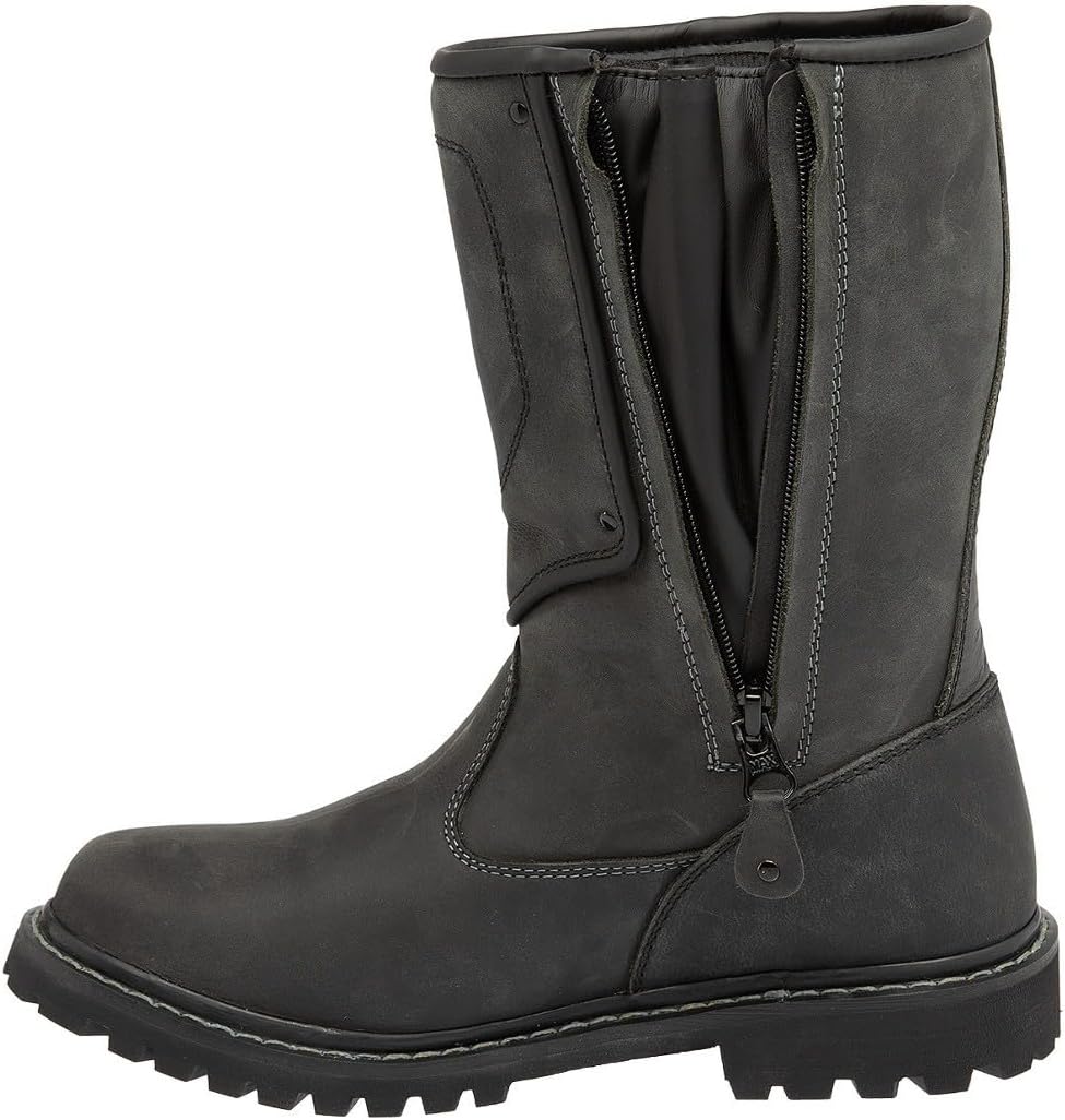 Kochmann Nevada Motorradstiefel (Black,45) 45 EU Schwarz, 45 EU Schwarz