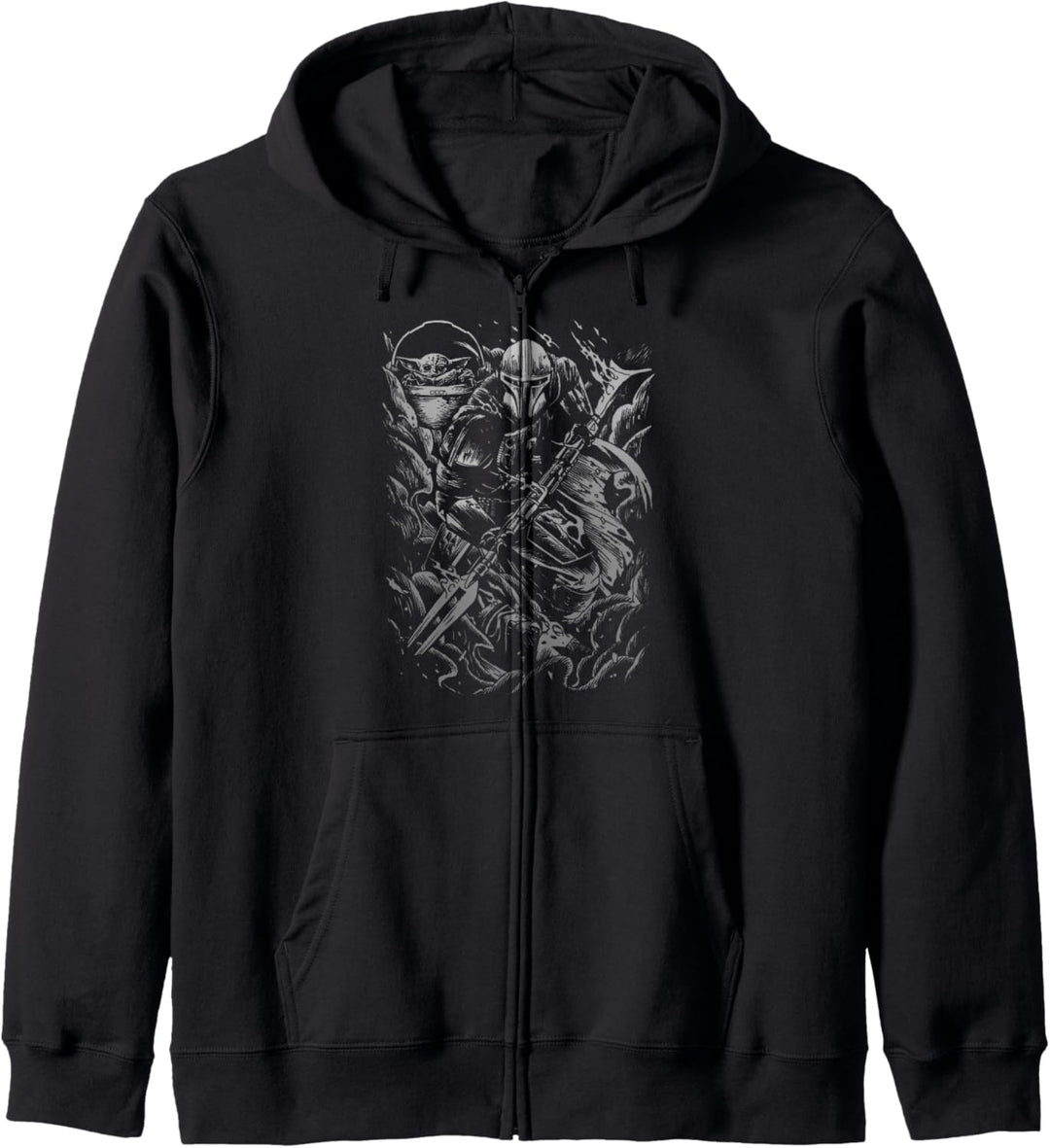 Star Wars Mandalorian Greyscale Brawl Kapuzenjacke