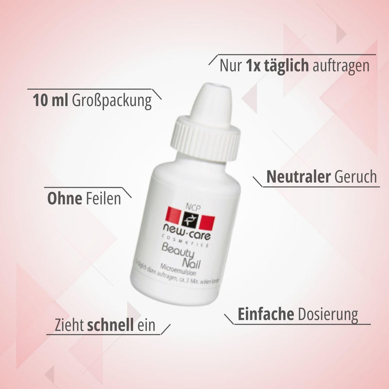 NCP new care Beauty Nail Wachstumslösung für Ebenmässige und Gestärkte Nägel – 10 ml – Tiefenwirksam