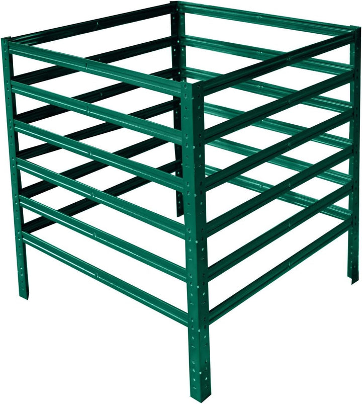 shelfplaza® HOME Komposter Metall 90x50x50 cm/Komposter 225 Liter/Komposter Stecksystem als Garten K