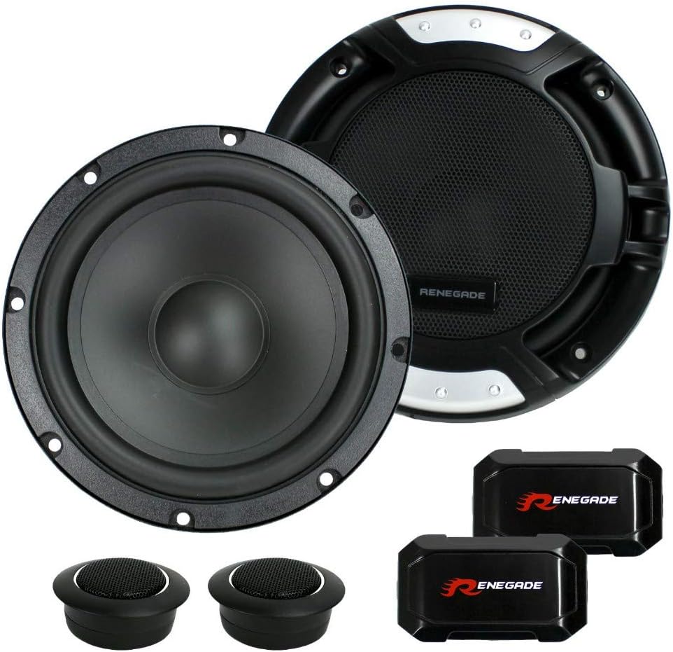 RENEGADE RX6.2C 2-Wege-System-kit 6,5" 165 mm 16,50 cm Durchmesser 100 watt rms 200 watt max tieftön