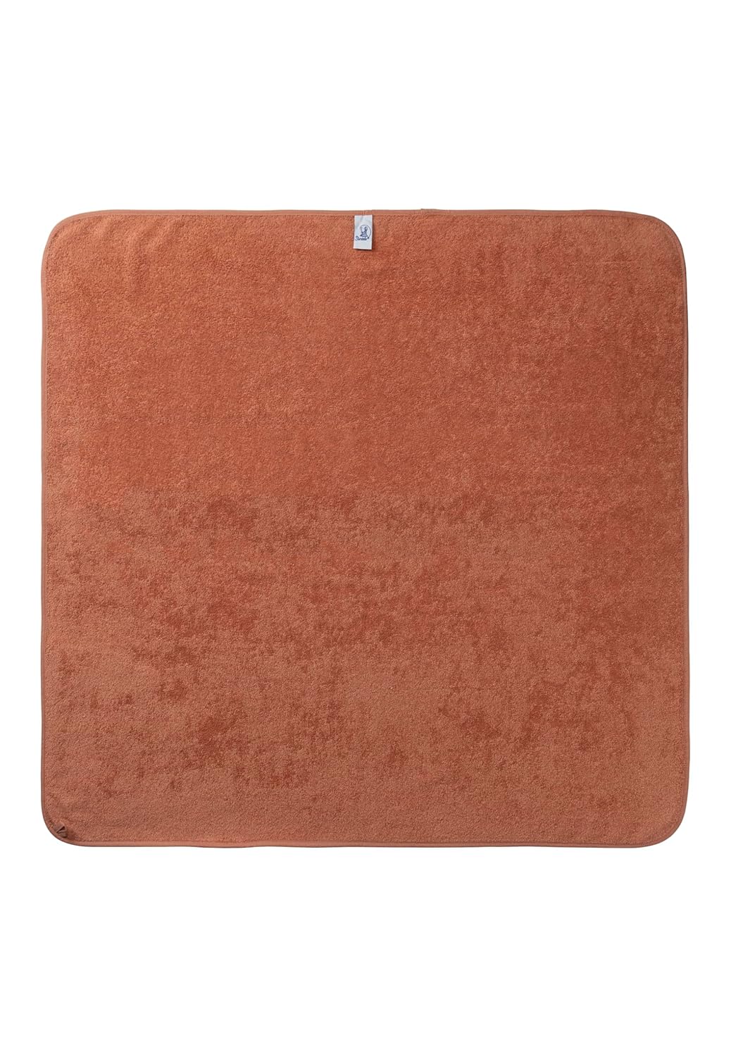 Sterntaler Kapuzen Badetuch aus uni Frottee 100 x 100 cm und Applikation Ente Edda Lou und Regenboge