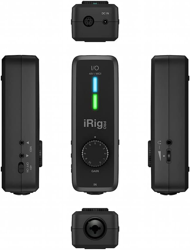IK Multimedia iRig Pro I/O — Voll ausgestattetes Pocket-Audio, MIDI-Interface, Sound in Studioqualit