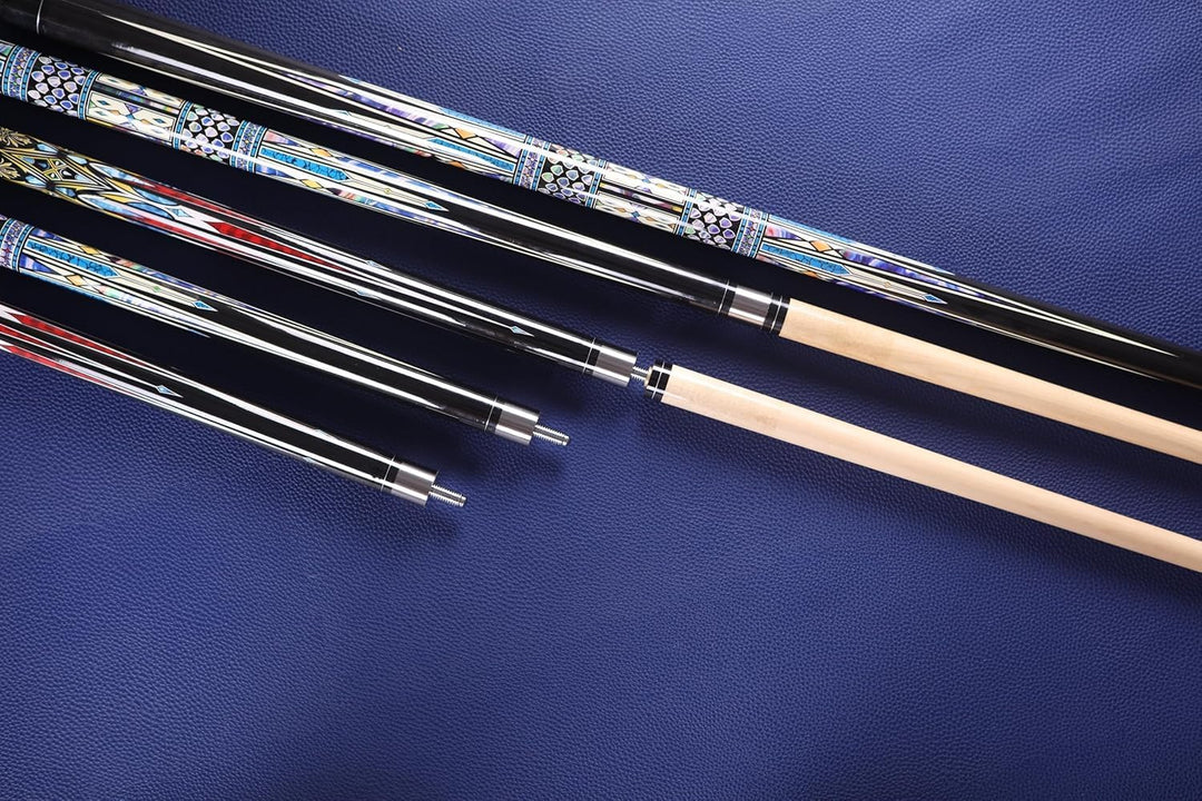 58 Inch13mm 19oz/20oz Maple Billiard Stick Pool Cue Set, Canadian Maple Professional Billiard Pool C
