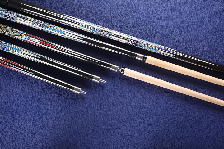 58 Inch13mm 19oz/20oz Maple Billiard Stick Pool Cue Set, Canadian Maple Professional Billiard Pool C