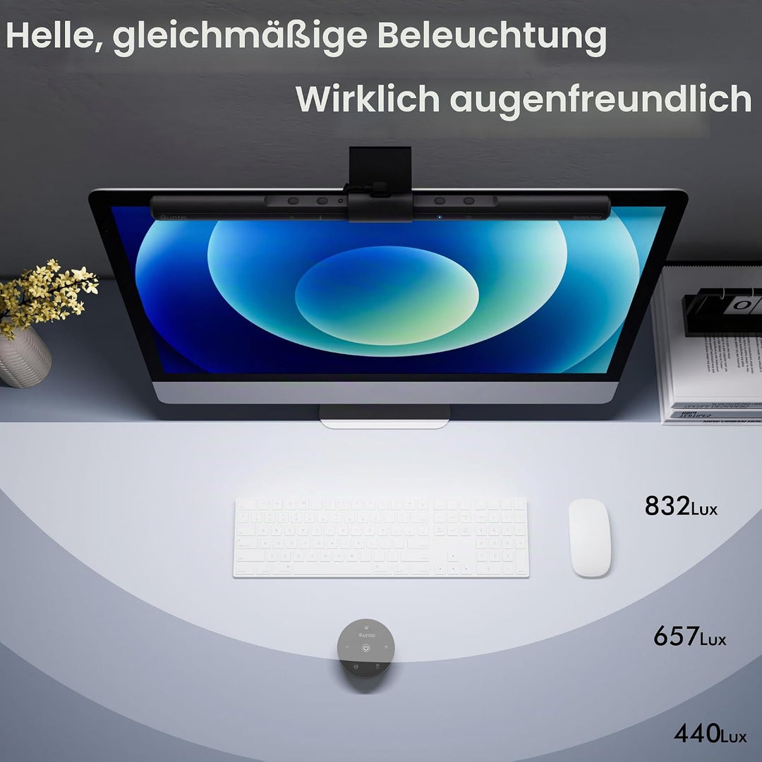 Quntis Computer Monitor Lampe LED USB mit Touch Control, Monitor Light Bar mit Anti-blauem Licht, Bi