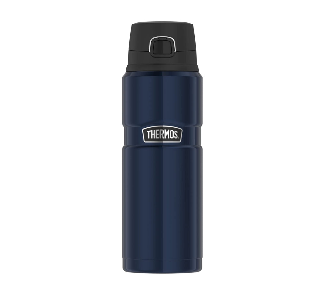 Thermos Stainless King Bottle 0,70l, Midnight Blue, Thermosflasche aus Edelstahl, Safe Flow Lid, spü