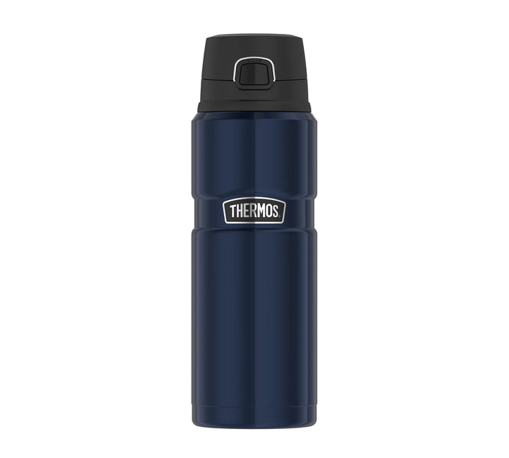 Thermos Stainless King Bottle 0,70l, Midnight Blue, Thermosflasche aus Edelstahl, Safe Flow Lid, spü