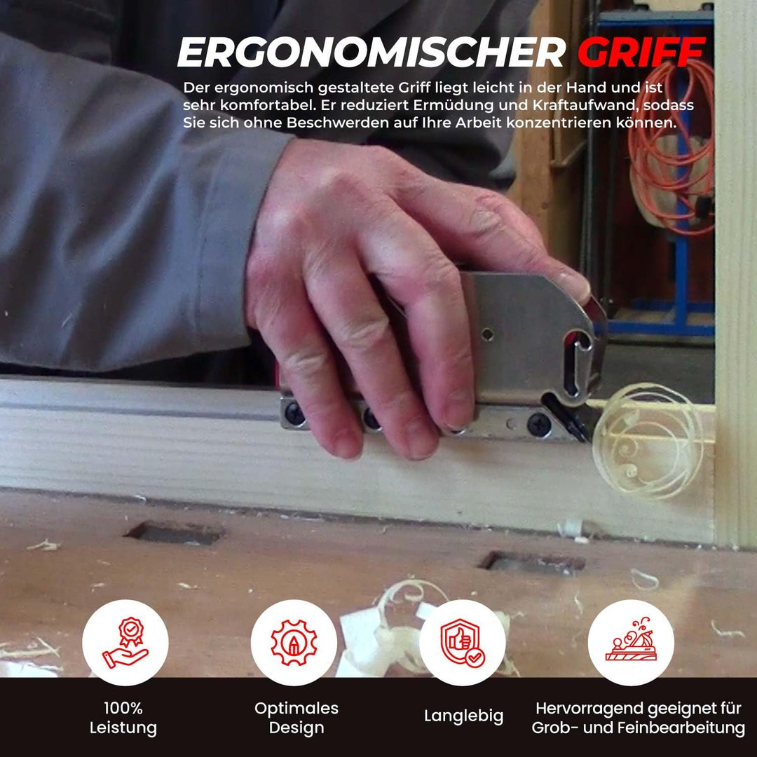 RALI B30 Evolution N Handhobel aus Holz für ein perfektes Finish bis in die Ecken, kein Nachschärfen