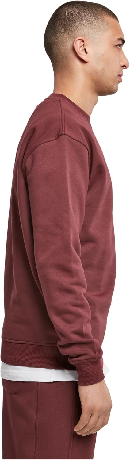 Urban Classics Herren Basic Pullover Crewneck Sweatshirt, verfügbar in 6 Farben, einfarbig, mit Rund