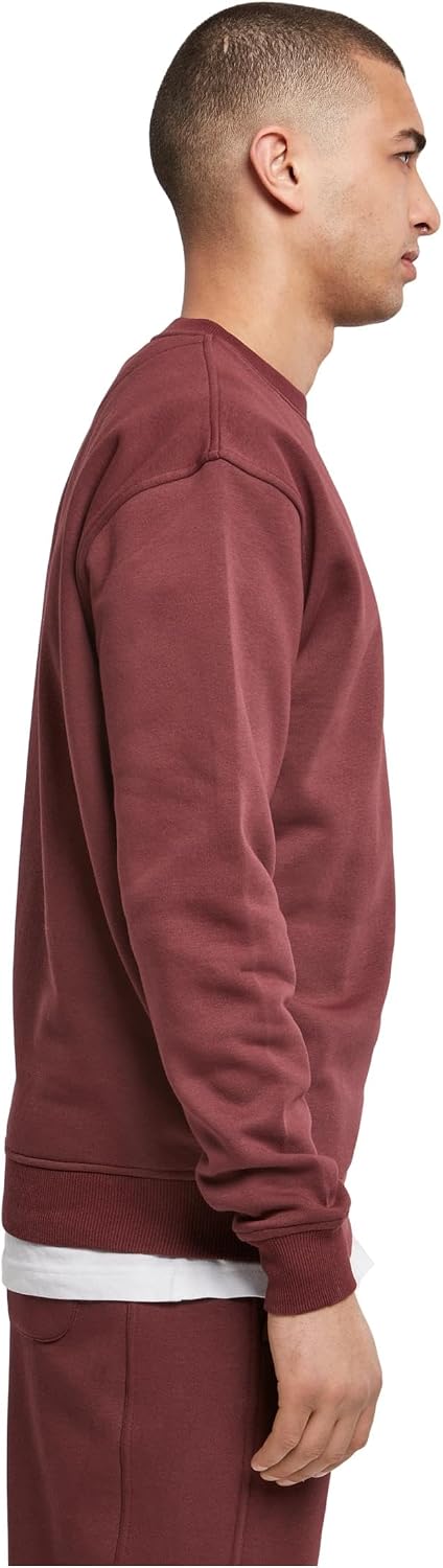 Urban Classics Herren Sweatshirt Crewneck Fleece-Sweatshirt, lässiges Sweatshirt für Männer, Loose F