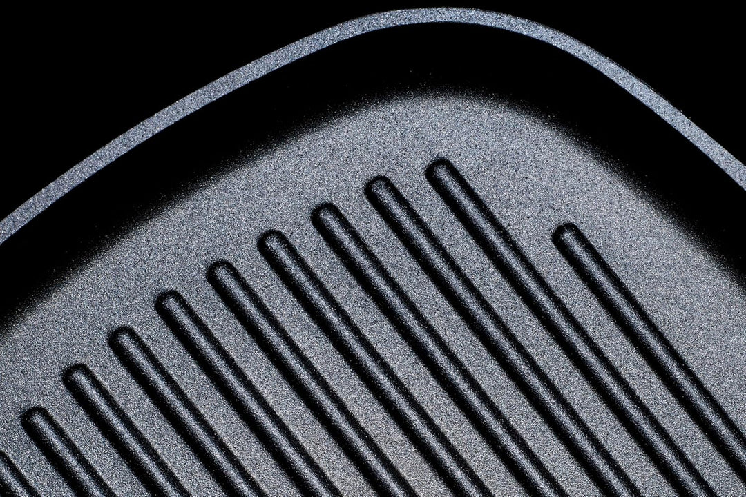 Woll Diamond Lite Grillpfanne, viereckig, mit Rillen, 28x28 cm, 4 cm hoch, mit abnehmbarem Stiel - G