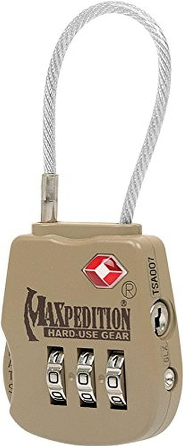 Maxpedition Gear Tactical Gepäckschloss Khaki, Khaki