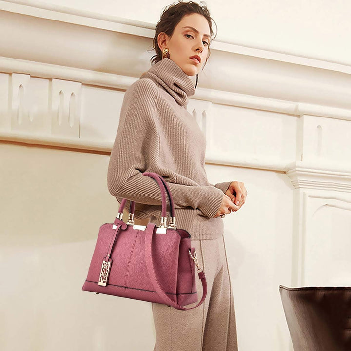 NICOLE & DORIS Damen Handtaschen Elegante Damen Tasche Designe Frauen Umhängetasche PU Weiche Ledert