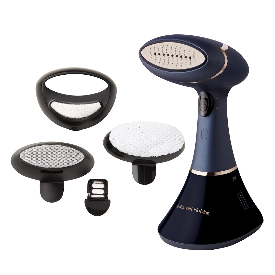 Russell Hobbs Dampfglätter (3 Aufsätze: Kleidung, Vorhänge, Polstermöbel und Dufteinsatz) Bügeleisen