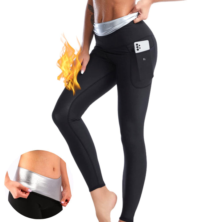 Nano Hertz Saunaanzüge Shorts Sauna Sporthose Hosen Laufhose Taschen der seite Hot Thermo Sweat Schw