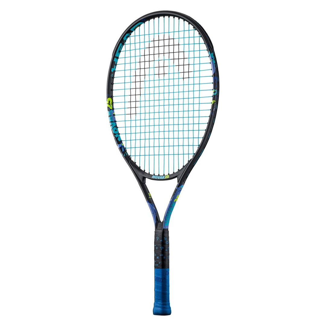 HEAD Novak 25 Tennisschläger, Schwarz/Blau, 8-10 Jahre