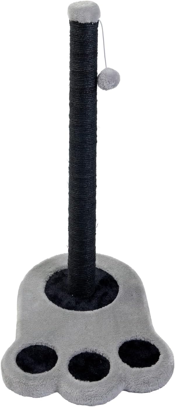 JACK AND VANILLA, Moderner Kratzbaum für Katzen, Elegantes Design in Grau und Schwarz, multifunktion