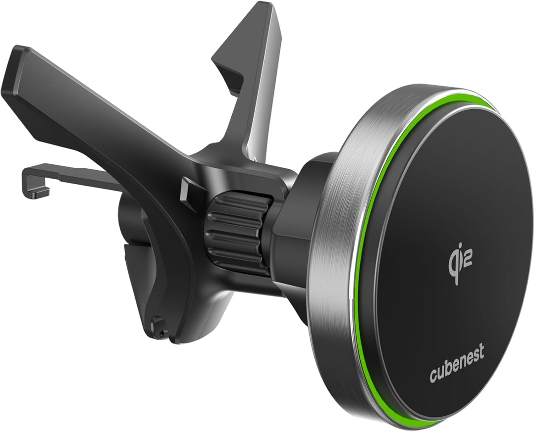 Cubenest Handy Halterung Auto mit Ladefunktion | Kompatibel mit Allen MagSafe-Autoladegeräten (CNSQ1