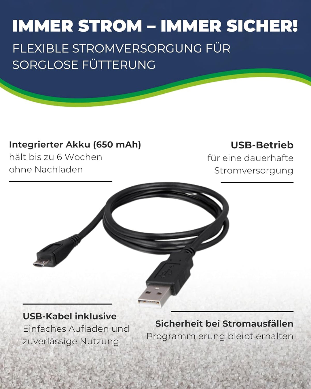 Hobby 10810 Easy Feeder, programmierbarer Futterautomat für Aquarien, blau-schwarz