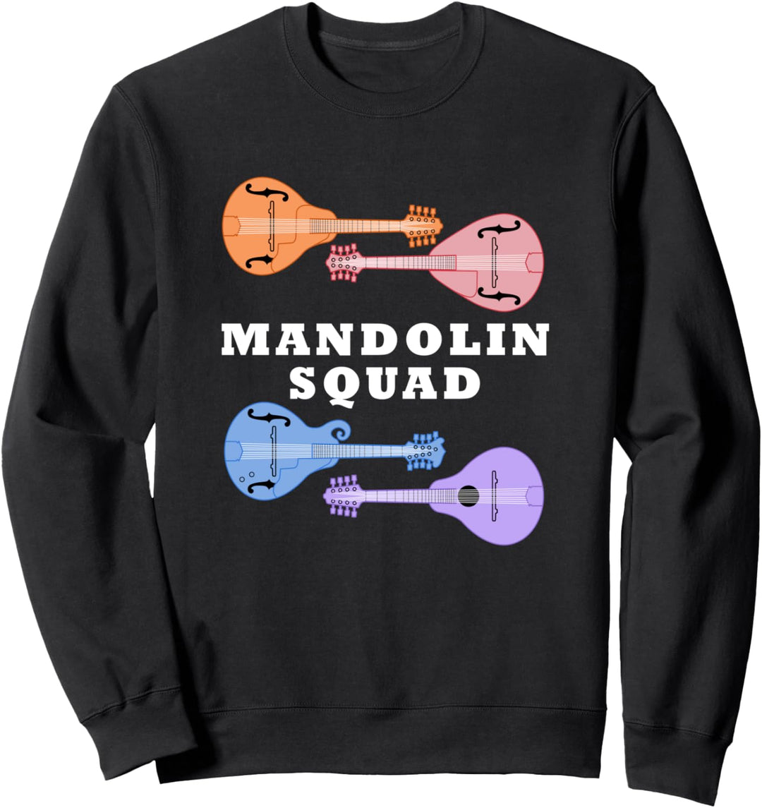 Musiker Bluegrass Musik Noten Mandolinenspieler Sweatshirt