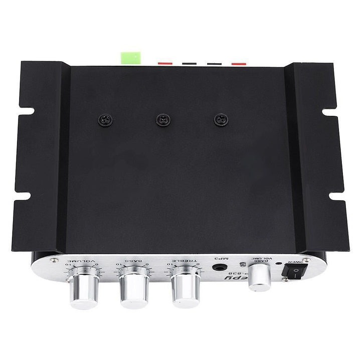 LEPY LP-838 Auto Channel Verstärker Stereo Subwoofer Audio Zubehör (Schwarz) mit DollaTek Led-Licht