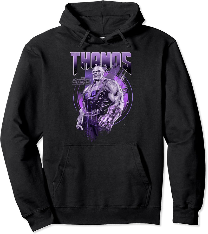 Marvel Avengers: Infinity War Thanos Purple Hue Portrait Pullover Hoodie
