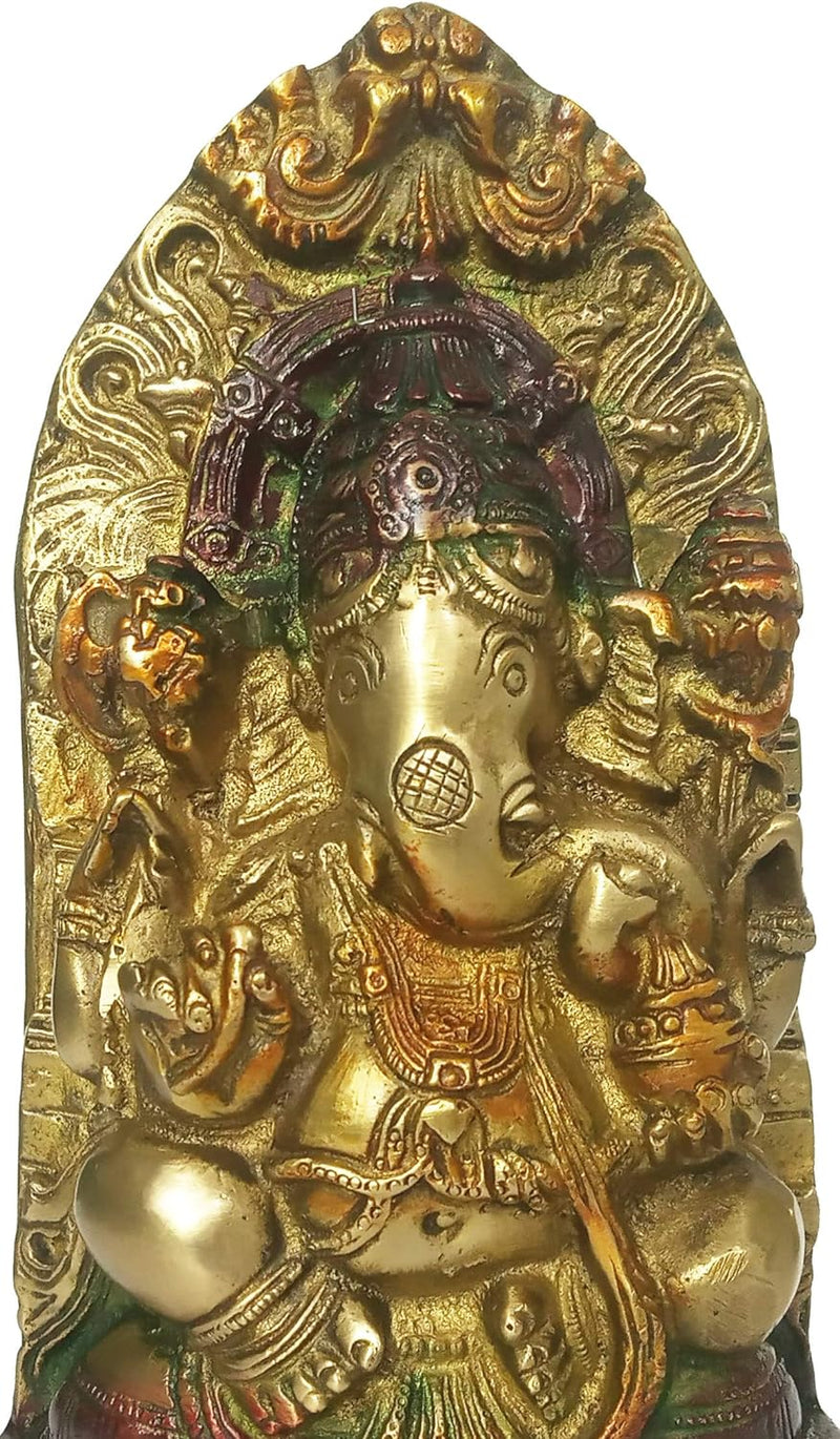 Purpledip Idol Ganesha (Ganapathi oder Vinayaka): Antikes Design, Sammlerstück Siddhi Vinayak (12160