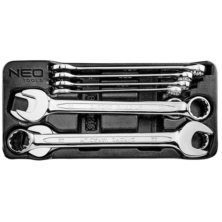 NEO TOOLS Ring-Maulschlüssel 20-32 mm, 8-er Set, 20-32 mm