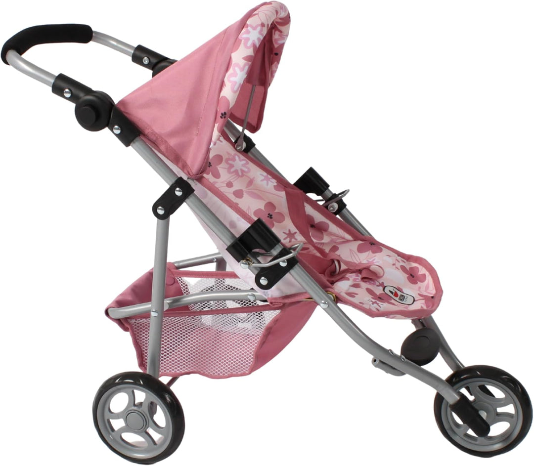 Bayer Chic 2000 - Puppenbuggy Lola, Kinderwagen für Puppen bis ca. 50 cm Grösse, Jogging-Buggy, Pupp